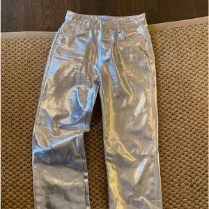 Zara silver jeans